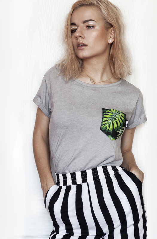 Tričko Monstera Pocket W