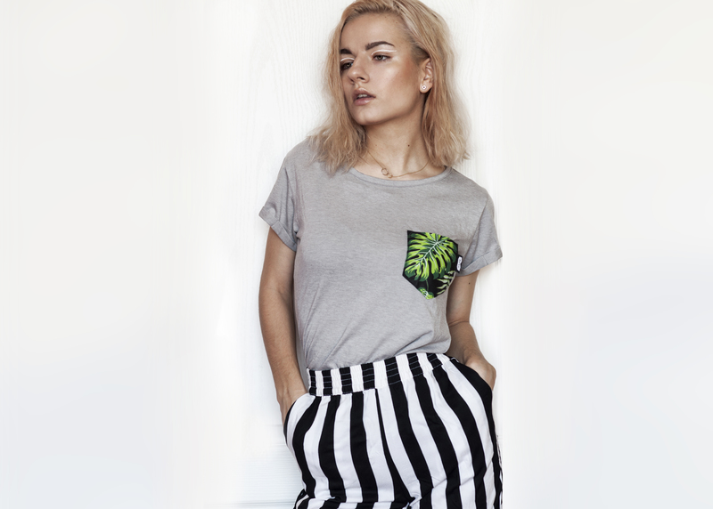 Tričko Monstera Pocket W