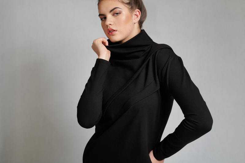 Šaty Cascade Black
