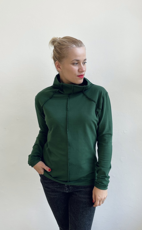 Mikina Collar Green