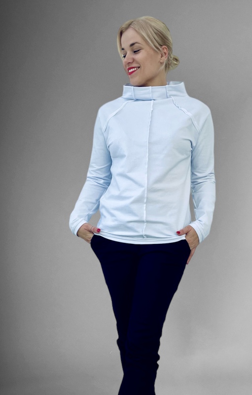 Mikina Collar White
