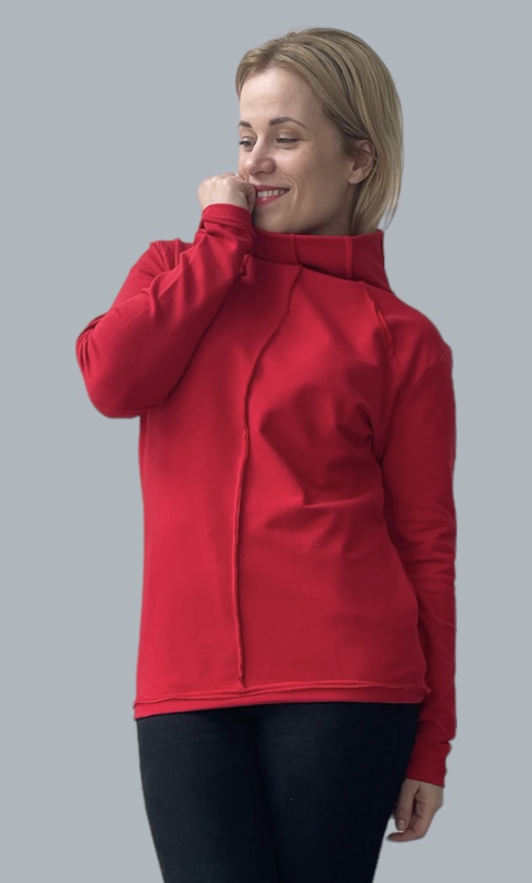 Mikina Collar Red