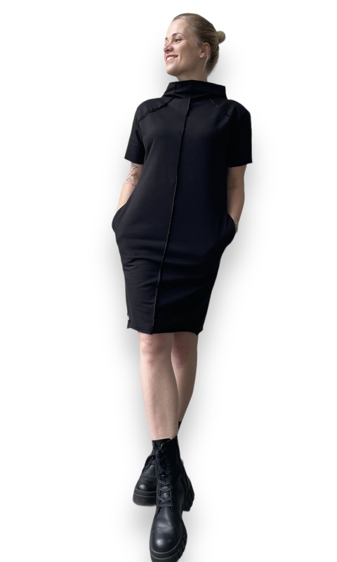 Šaty Collar Black